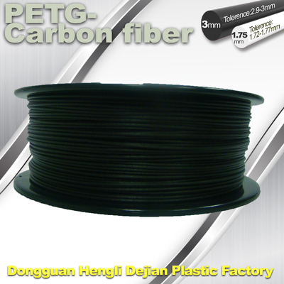 3D Printer Filament 1.75mm PETG - Carbon Fiber Black Filament High Strength Filament