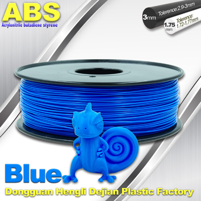 مواد پرینتر سه بعدی ابعاد آبی، 1.75 میلیمتر / 3.0 میلی متر مواد مصرفی فیبر ABS