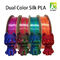رشته رنگی سه بعدی Silk Dual Color Trip Color برای فیلامنت پرینتر سه بعدی FDM