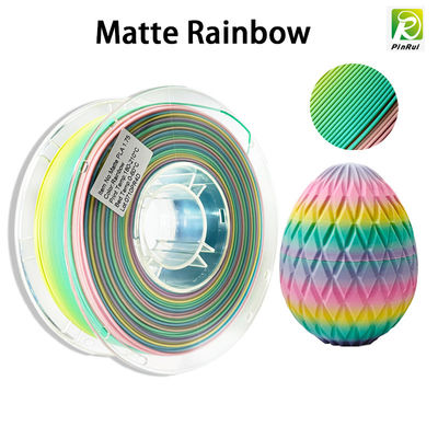 پرینتر 3D PINRUI فیلامنت PLA Matte Rainbow 1.75mm 1kg رنگ های متعدد متناسب با اکثر پرینترهای FDM