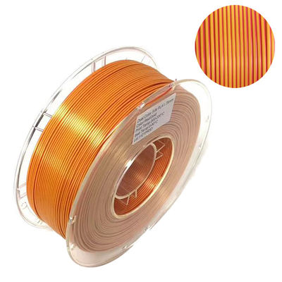پنروی دو رنگ ابریشم PLA Filament 1.75mm Bi-Color 3D Printer ابریشم PLA Filament 1kg (2.2lbs)