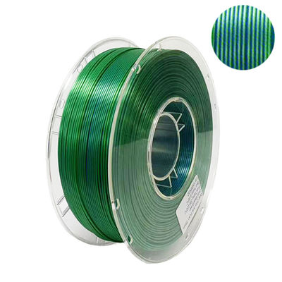 پنروی دو رنگ ابریشم PLA Filament 1.75mm Bi-Color 3D Printer ابریشم PLA Filament 1kg (2.2lbs)