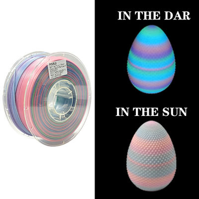 PINRUI Glow Rainbow PLA 1kg 1.75mm تغییر رنگ در تاریکی برای چاپگر 3D