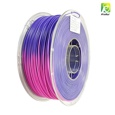 رشته چاپگر 3D PINRUI، رنگ تغییر درجه حرارت رشته PLA 1.75mm، رشته چاپ 3D صاف