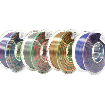 PINRUI Rainbow PLA Silky PLA 1.75mm 1kg فیلامنتی چندرنگ رنگ PLA برای چاپ سه بعدی