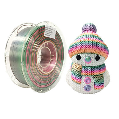 PINRUI Rainbow PLA Silky PLA 1.75mm 1kg فیلامنتی چندرنگ رنگ PLA برای چاپ سه بعدی