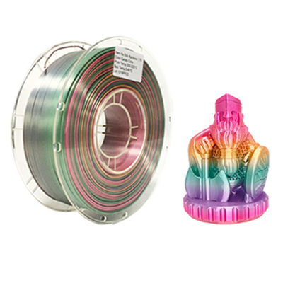 PINRUI Rainbow PLA Silky PLA 1.75mm 1kg فیلامنتی چندرنگ رنگ PLA برای چاپ سه بعدی