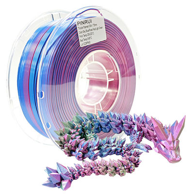 PINRUI ابریشم رنگین کمان PLA فیلامنت پلاستیکی 1.75mm فیلامنت های سه بعدی 1.75mm رنگ جادویی PLA چوب پلاستیکی PLA فیلامنت