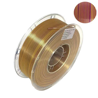 پنروئی ابریشم دو رنگ فیلامنت، PLA 1.75mm فیلامنت چاپگر 3D، فیلامنت 3D