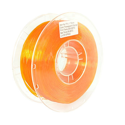 رشته TPU PINRUI 1.75mm/2.85mm برای چاپ 3D FDM 1KG / 3KG / 5KG / 10KG محصولات پلاستیکی OEM / ODM