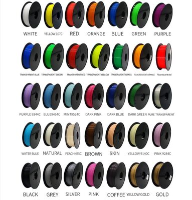 Pin Rui 3D Printer Filament 1.75mm PLA PETG ABS Plastic Rods with 50 Colors