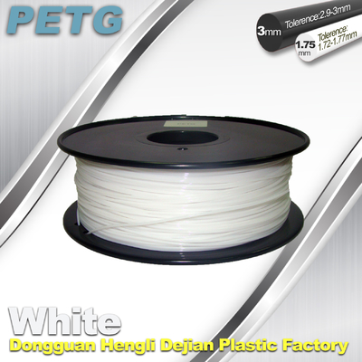 مقاوم در برابر دما PETG رشته 1.75 / 3.0mm رشته سفید